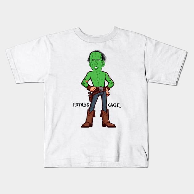 Picolas Cage: whimsical Kids T-Shirt by Teebevies